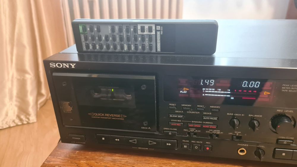 Dublu deck Sony TC WR770 telecomanda