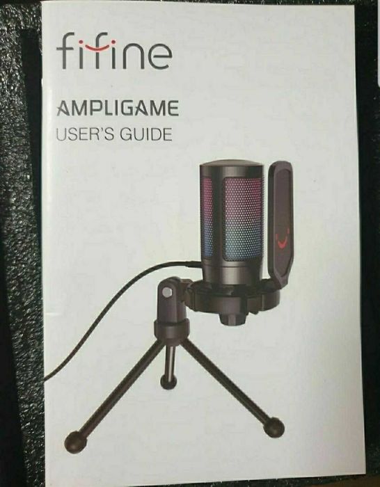 Microfon pentru gaming, Fifine A6V, roz