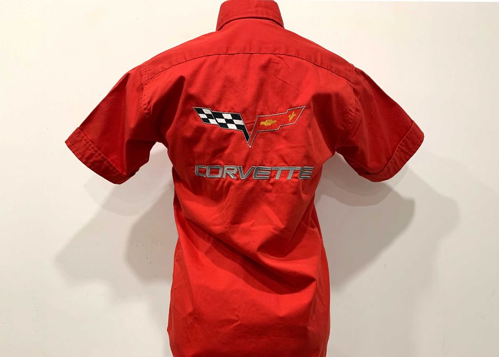 Camasa Corvette rosie S unisex marime mica