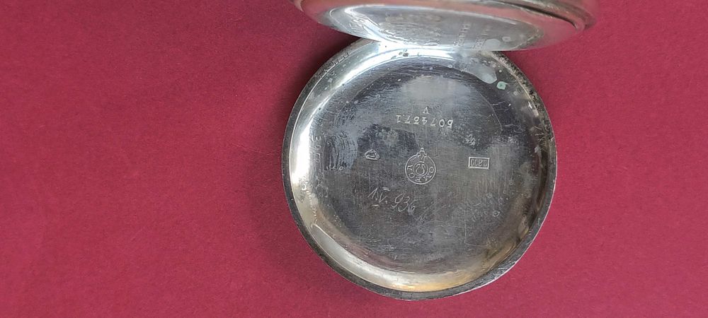 Ceas de buzunar Omega argint 800