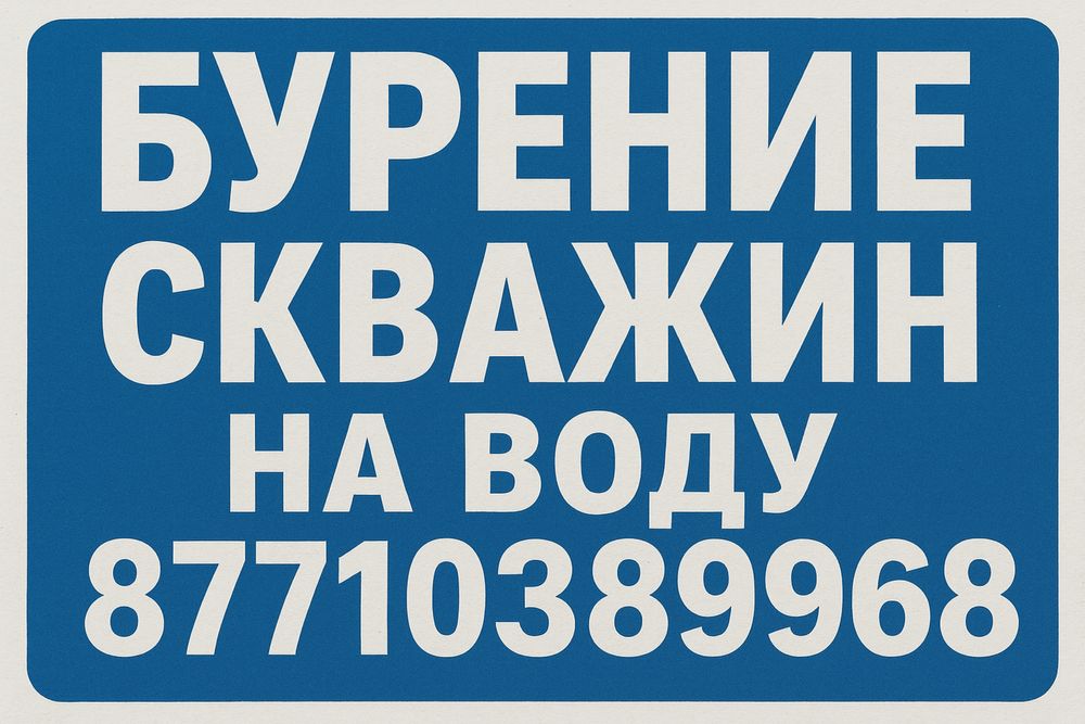 Бурение скважин на воду