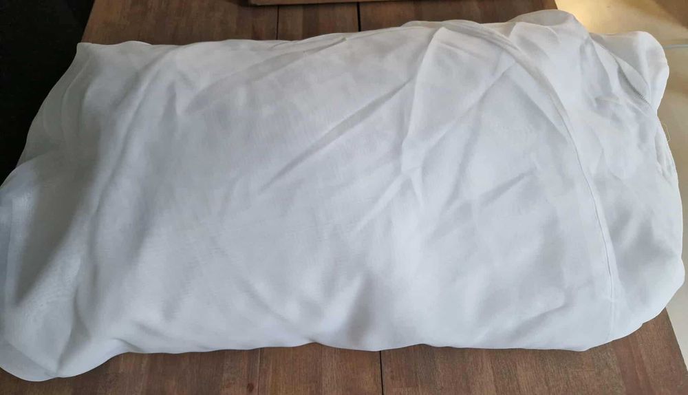 Perdea din voal alb necusută, 11 m + rejansă