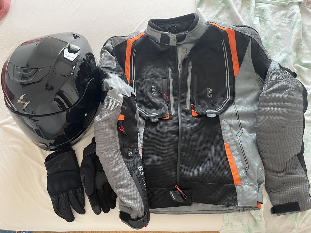 Casca , manusi , geaca motor , motocicleta