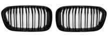Grile Nari Duble M Design BMW Seria 1 F20 F21 LCI Negru Lucios