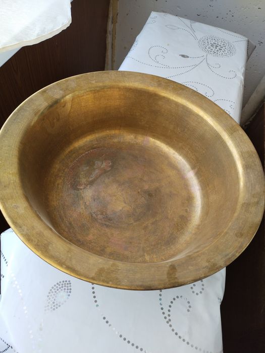 Таз латунный для варки варения