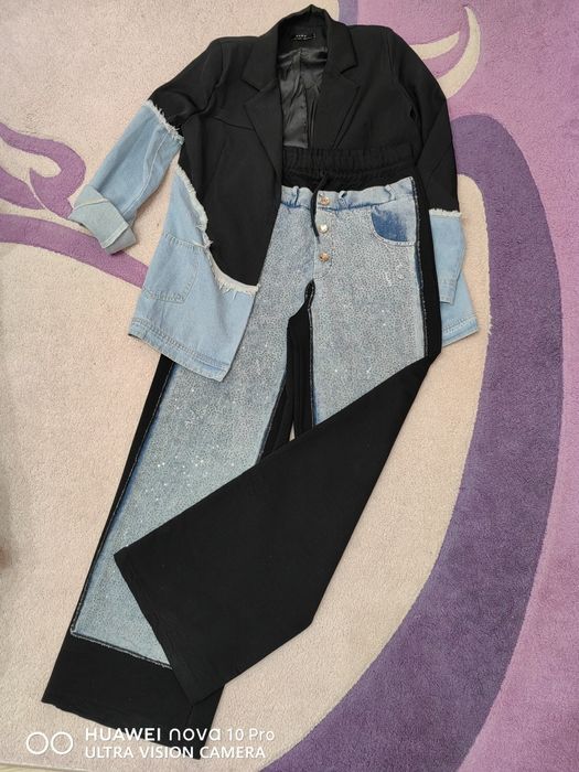 Спортно-елегантен сет (сако и дънки)