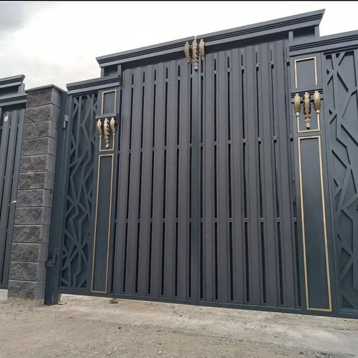 Ворота, решетки, перила, навесы, оградки, заборы, беседки, качели.