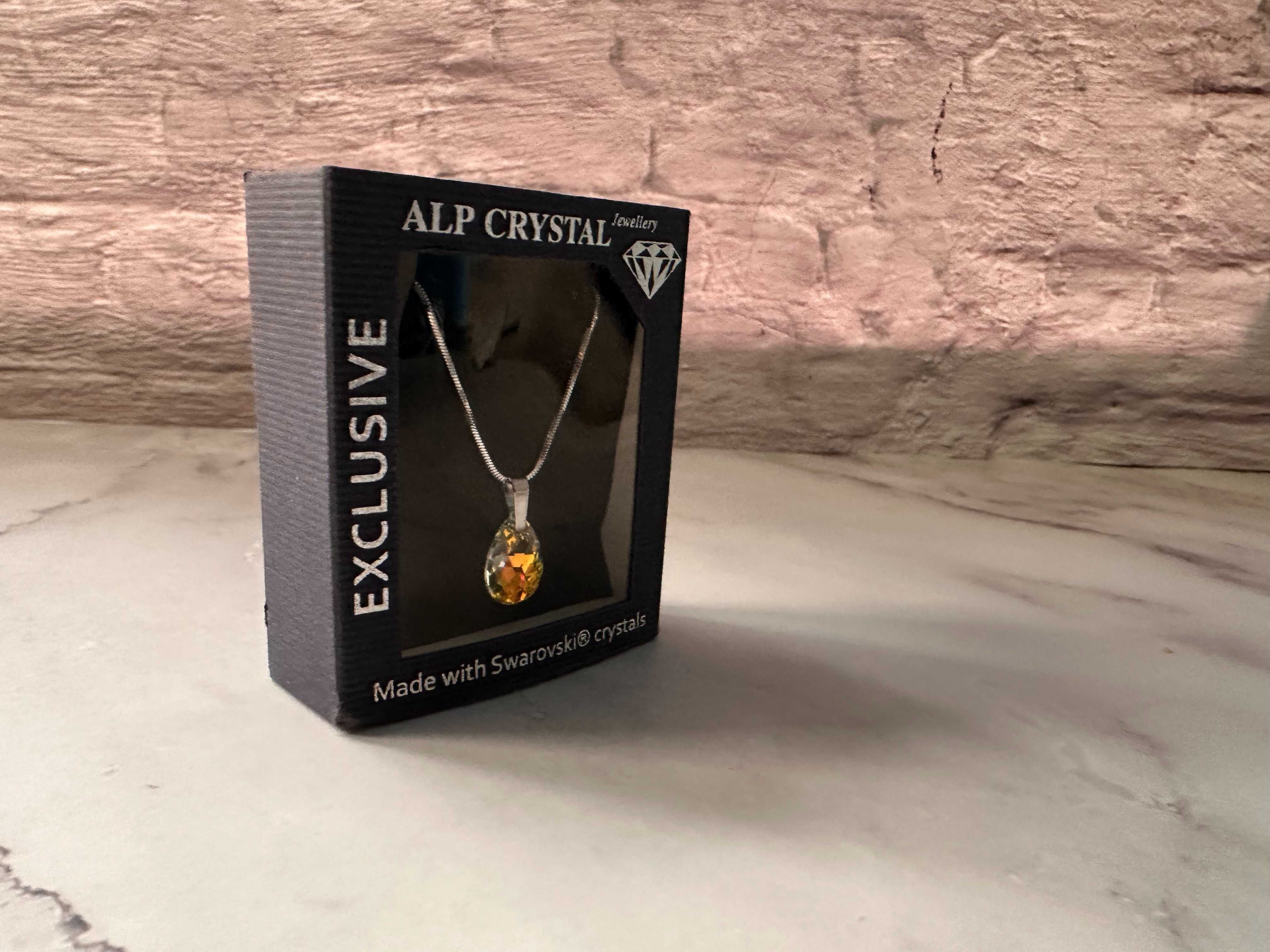 Colier argintiu ALP Crystal cu medalion cristal Swarovski