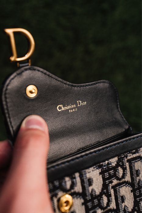 Dior Oblique Vertical Bifold Card Holder