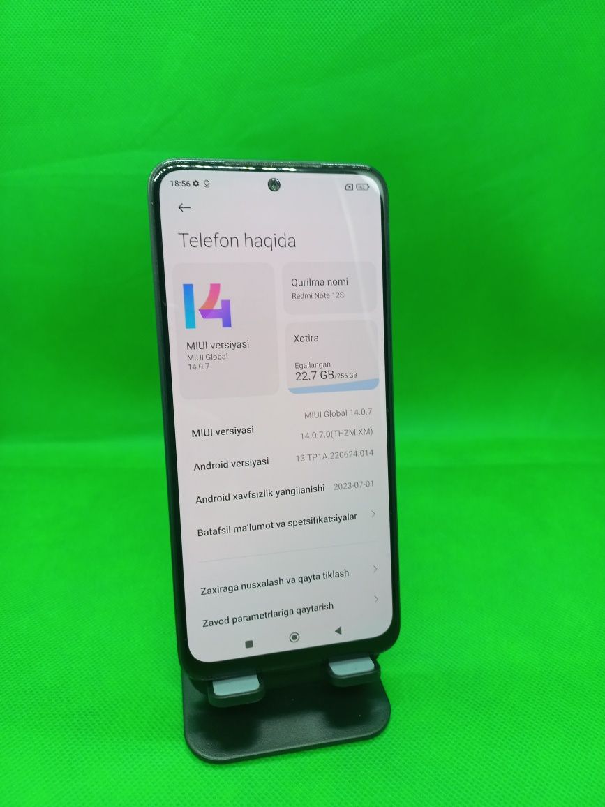 Redmi Note 12s sotiladi 256/16Gb