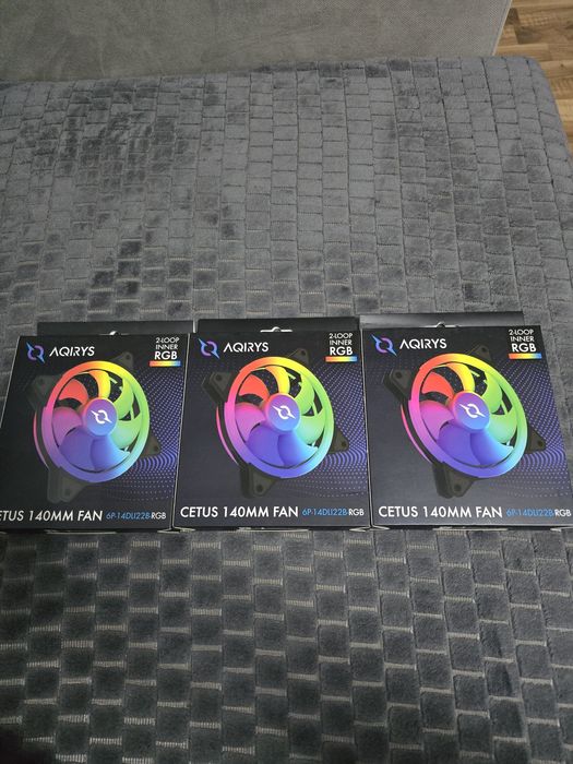 3 Ventilatoare AQIRYS Cetus 140mm !!NOI!!