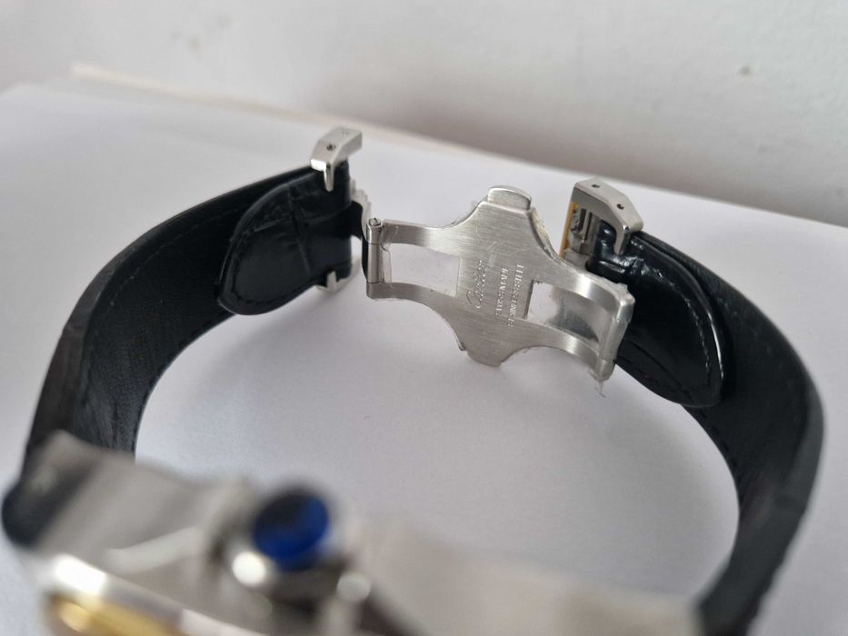 CARTIER Santos 100 XL -Automatic - Gold Bezel 39x51 mm