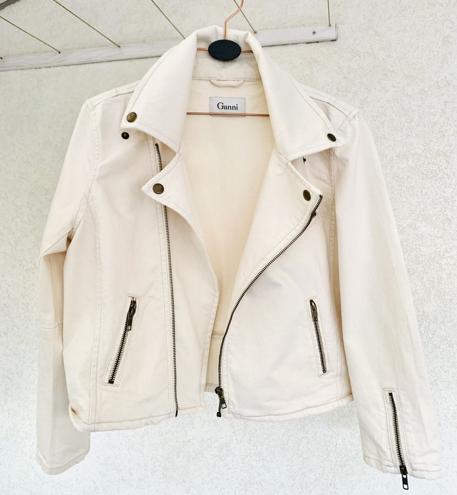 Ganni оригинал дънково яке тип biker jacket