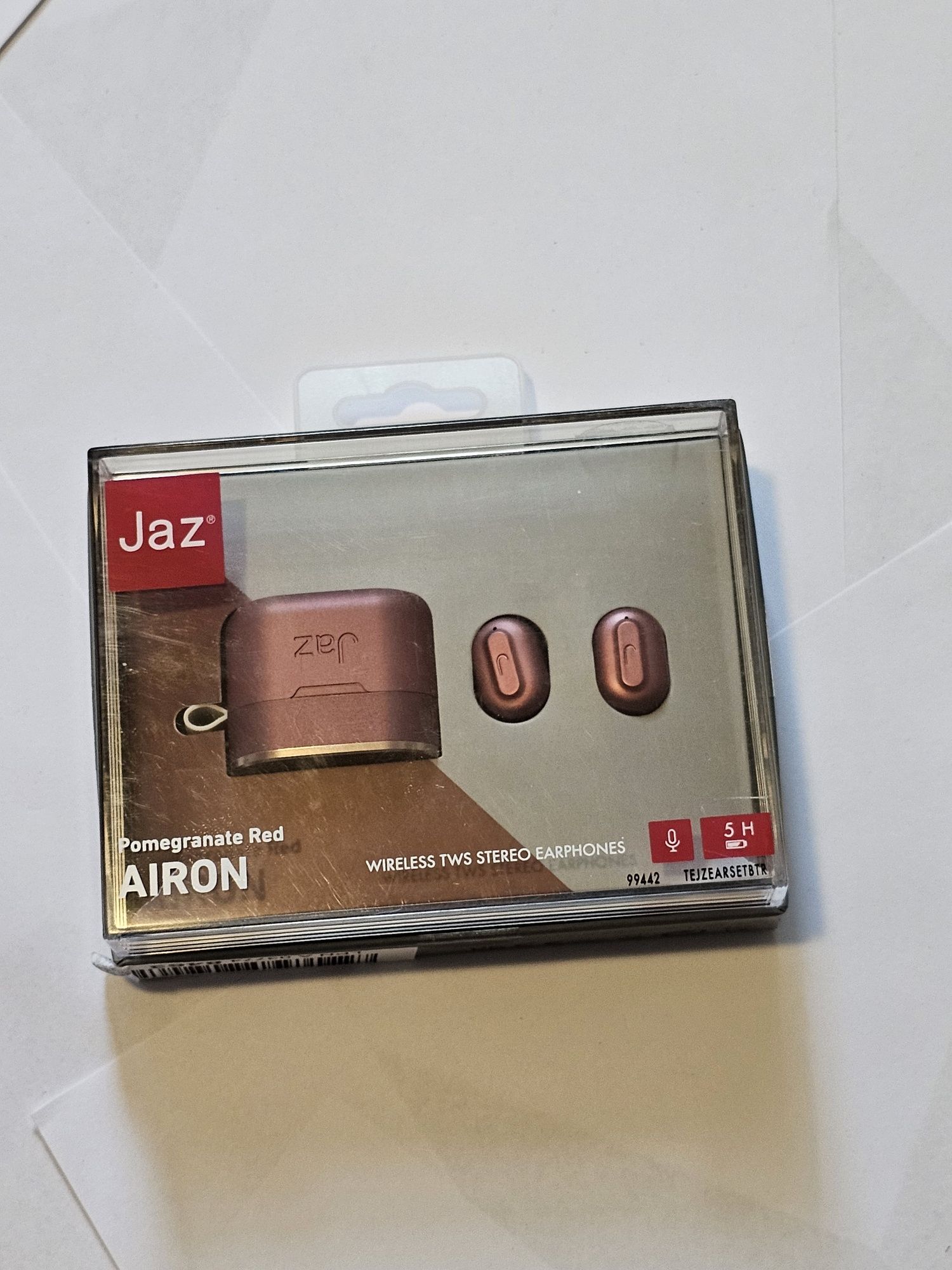 Căști wireless SBS JAZ TWS AIRON cu carcasă metalică moletă (noi)