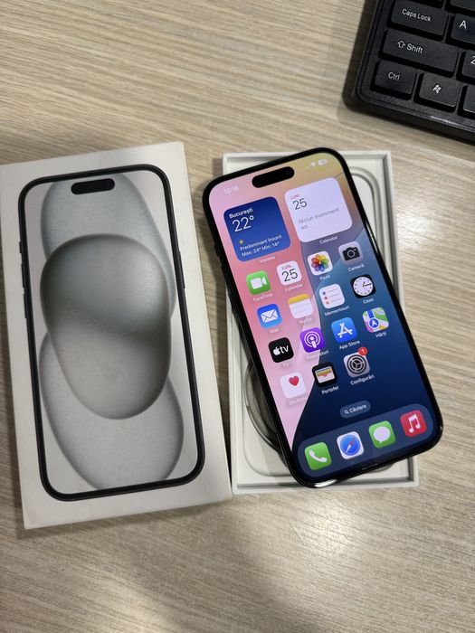 iPhone 15, 128GB, 5G, Black, Impecabil!!!