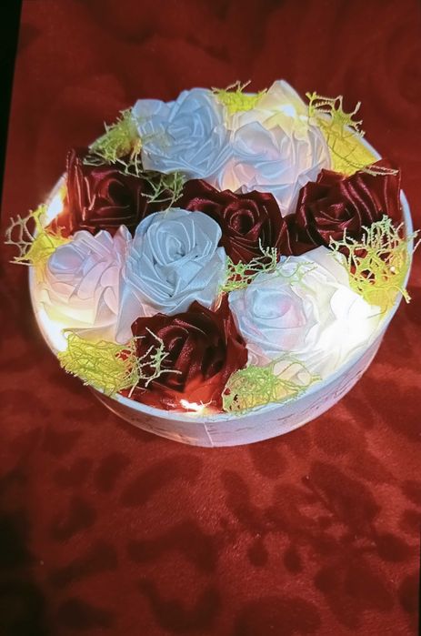 Цветы из атласных лент, будет радовать всегда улыбнись