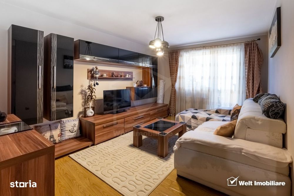 Apartament decomandat cu 2 camere, etaj intermediar,  Manastur zona Bi