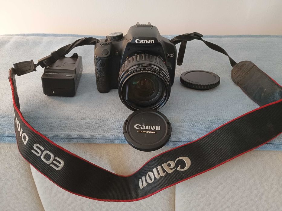 Камера  Canon 500D, Kiss X3, Rebel 15 MP,  Обектив 35-105mm HD Video