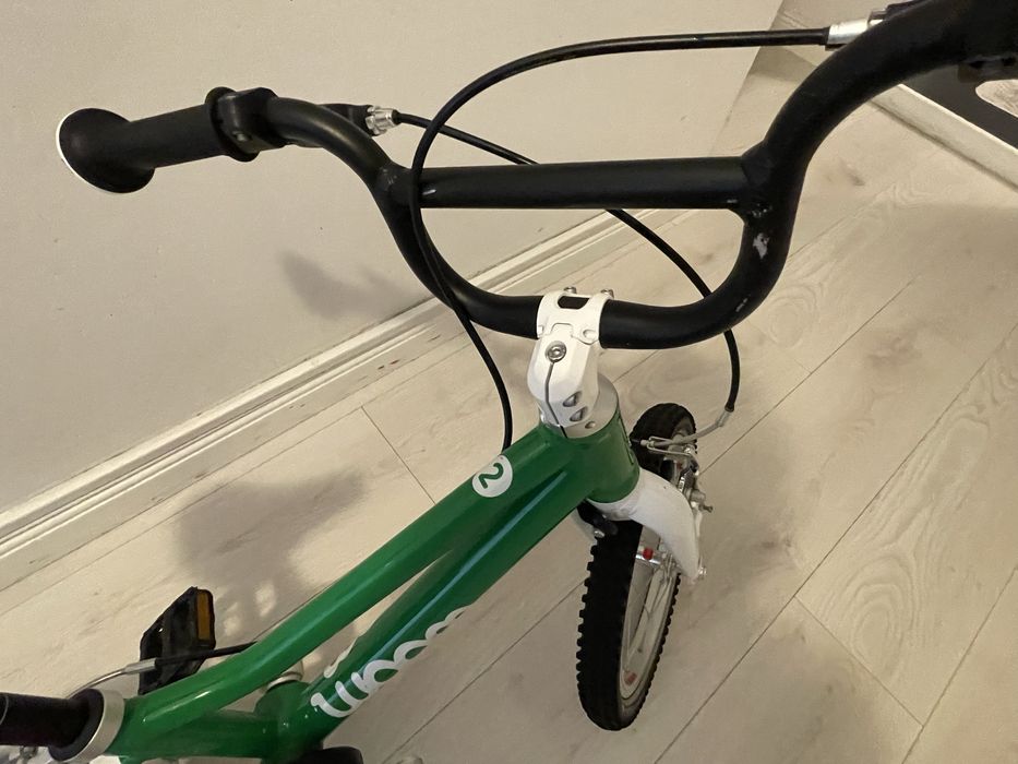 Woom 2 culoare verde bicicleta copii