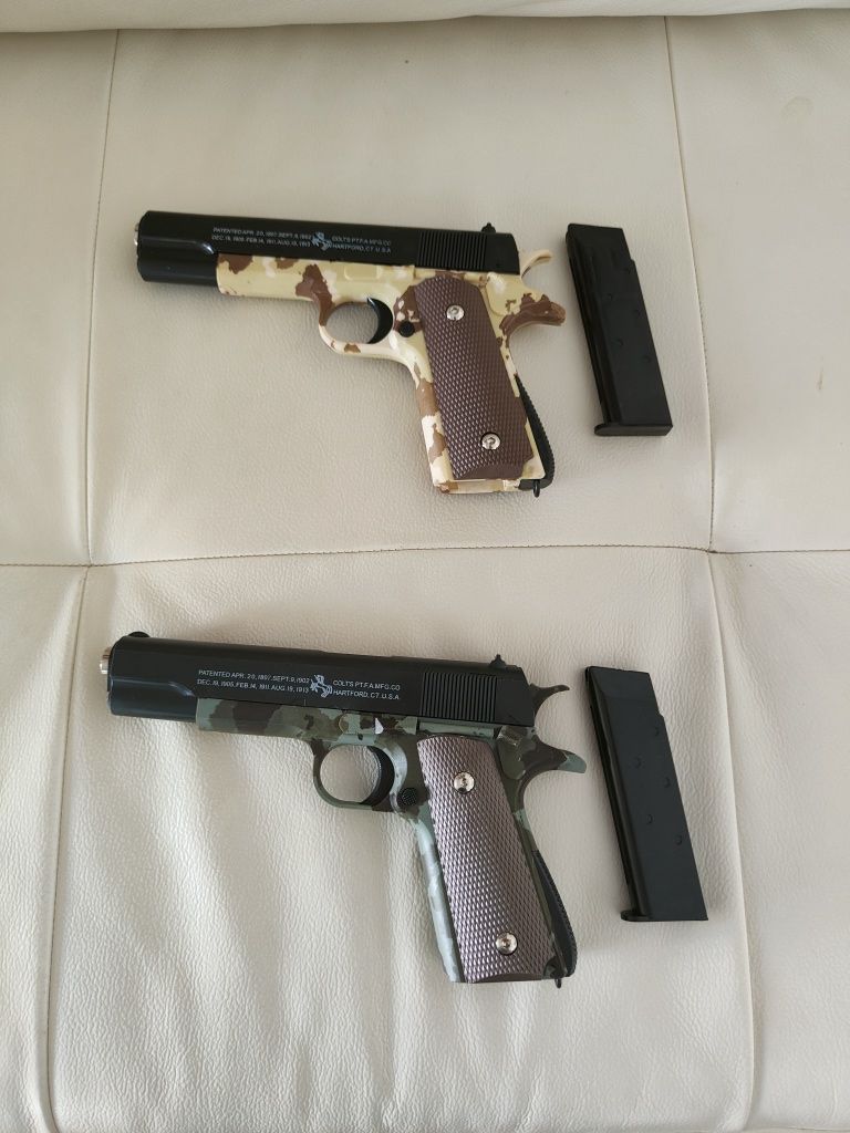 Pistol cu bile model Colt 6mm pe ARC+ bile cadou plastic abs 500 Buc