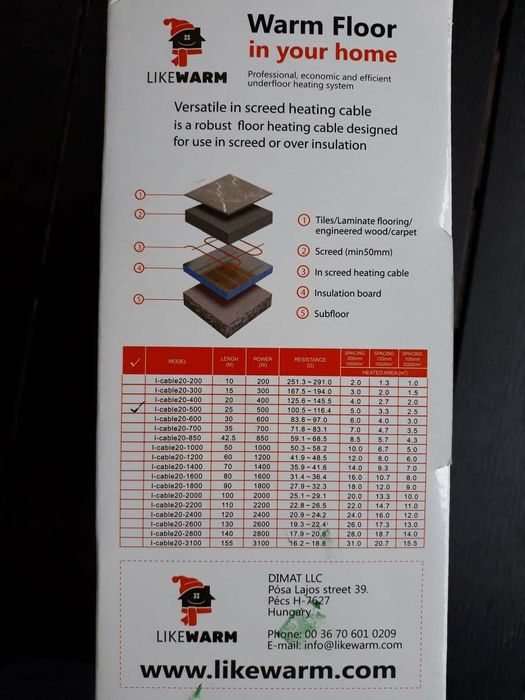 covor electric incalzire pardoseala sub gresie, sistem complet