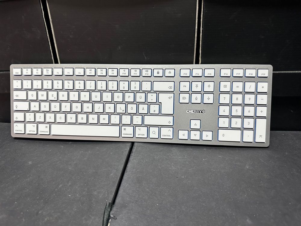 Tastatura clasic CHERRY KC 6000 Slim, alb