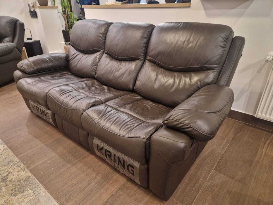 Canapea piele cu recliner