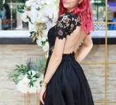 Rochiṭă de ocazie, tulle + dantelă