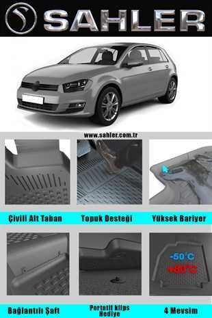 НОВО !!! Стелки гумени за ФОЛКСВАГЕН ГОЛФ 7 13 - 2020 GOLF 7