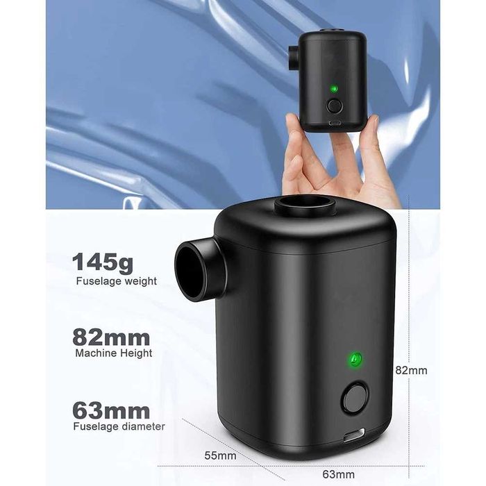 Преносима електрическа въздушна помпа , надуване и изпускане на въздух