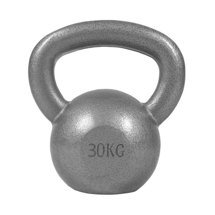 Kettlebell din fier 30 kg Gorilla Sports, gri si negru