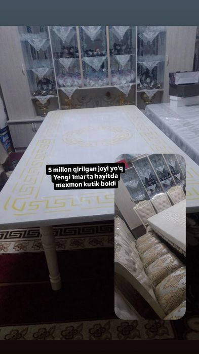Yengi bewik ummuman iwlatilmagan stol stuldayam 1marta mexmon kutilgan