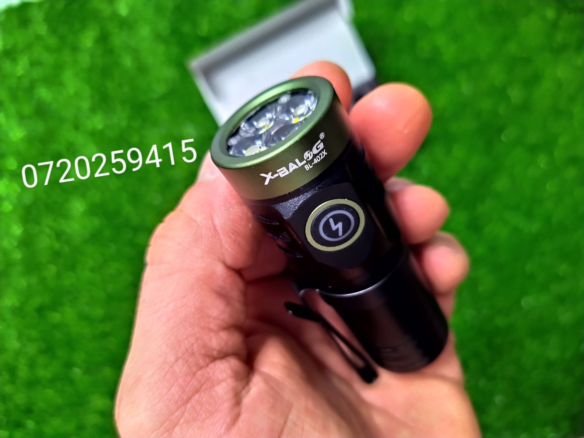 Mini lanternă cu 4 LED-uri 4*P35, USB-C, lanternă puternică 2000LM