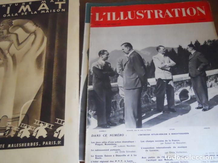 Revista L'illustration ANUL 1938 Regina Maria Hitler Mussolini  2 Vol.