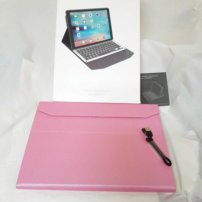 Tastatura Profesionala Wireless Bluetooth pt. iPad Pro/ Roz - Reducere