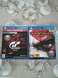 Диски для ps4, god of war, gran turismo