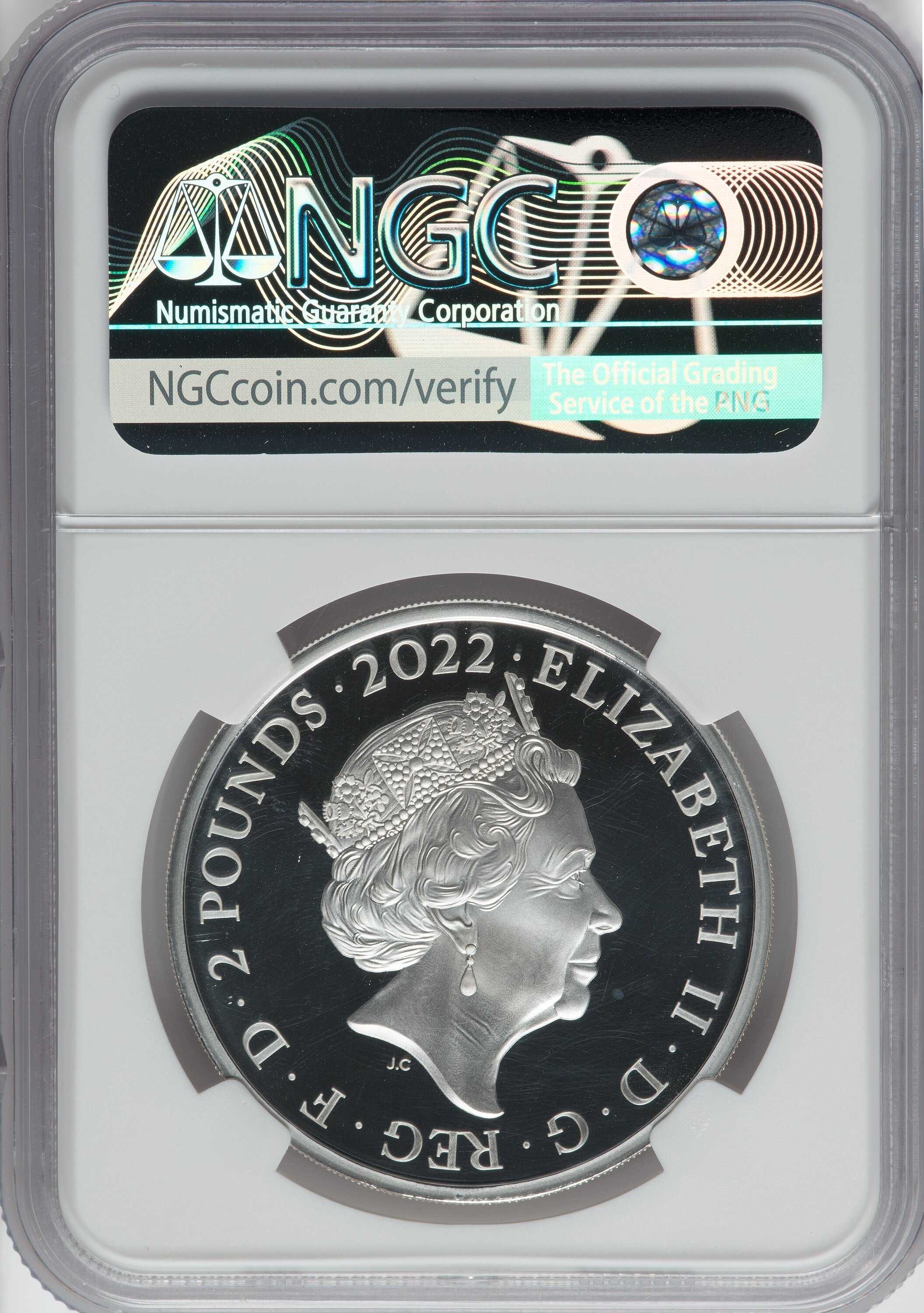 2022 Henry VII - 1oz £2 - NGC PF70 First Releases Кутия и Сертификат