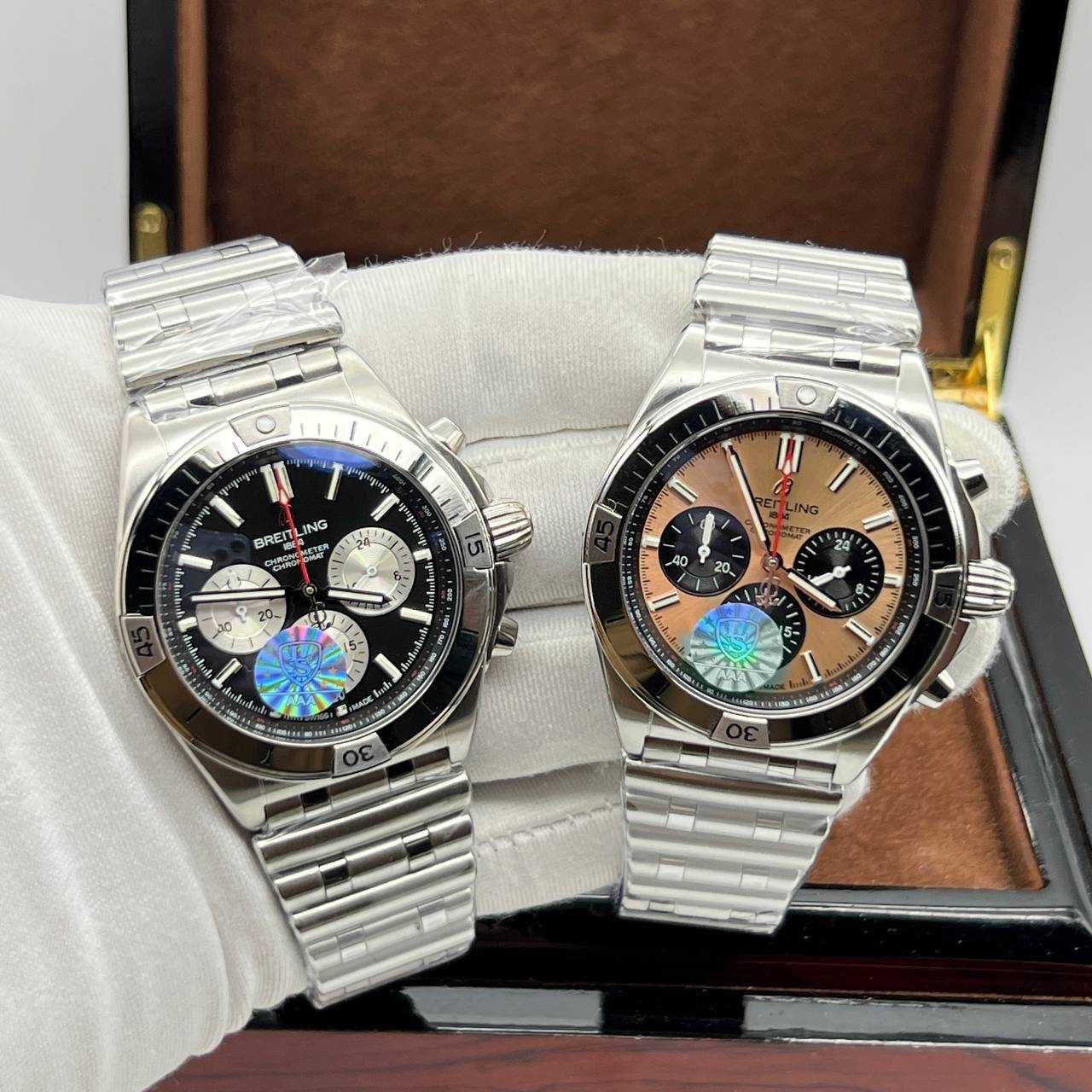Breitling Chronomat B01 сребро