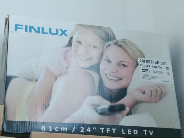 Televizor led finlux 61 cm, full hd, negru, 24 inch