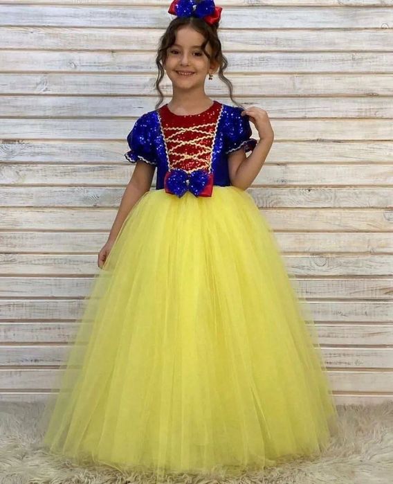 Платье Белоснежки,карнавальное, нарядное,новогодние