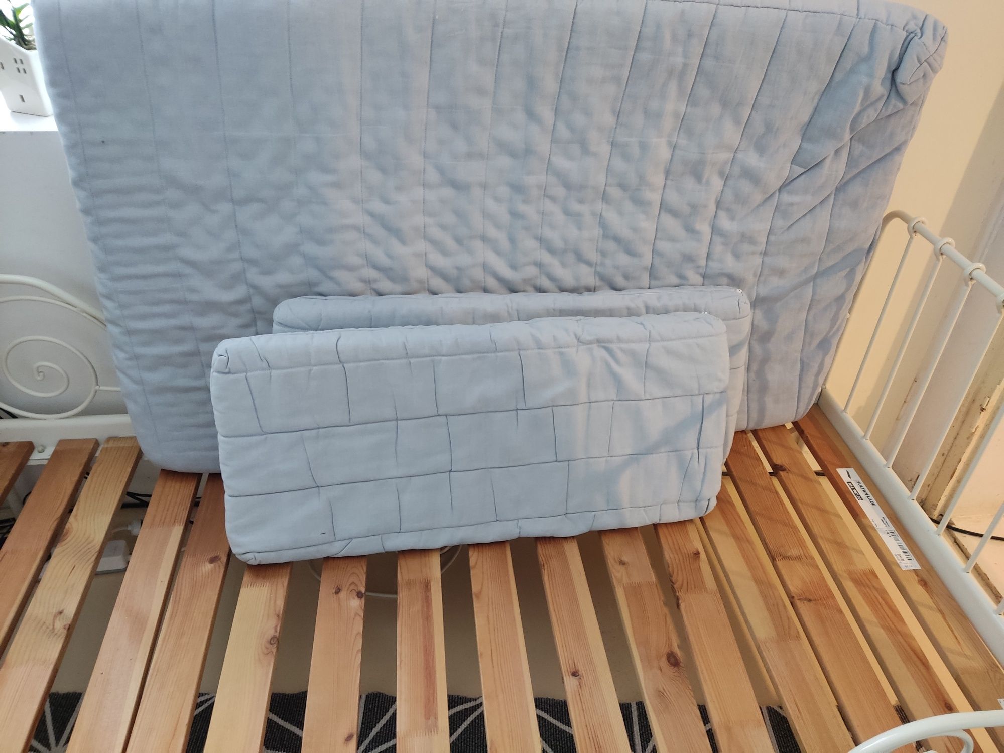 Детско разтегателно метално легло Икеа Ikea с рамка и матрак