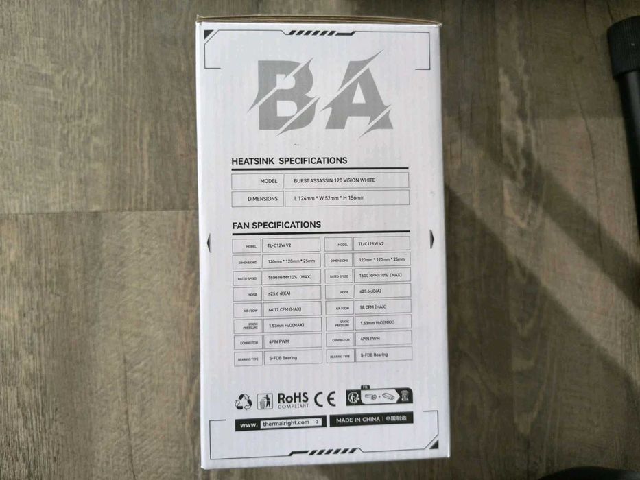 Охлаждане ThermalRight BURST ASSASSIN 120 VISION, 2.4 IPS дисплей