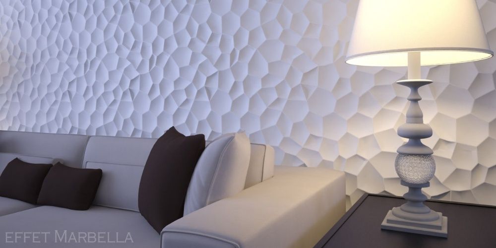 Декоративни 3D панели - 3д гипсови панели, облицовки за стени 0041