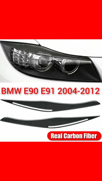 Pleoape carbon Faruri Bmw E90 E91 2004 2008 2012