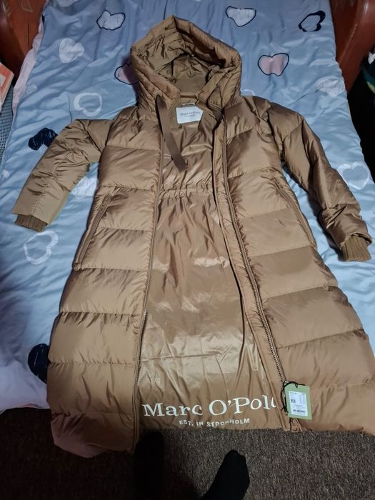 Marc O'Polo geaca de puf
femei, culoarea bej, de iarna,