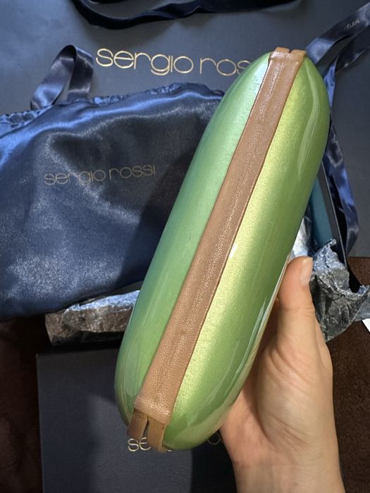 Оригинален клъч Sergio Rossi с етикет