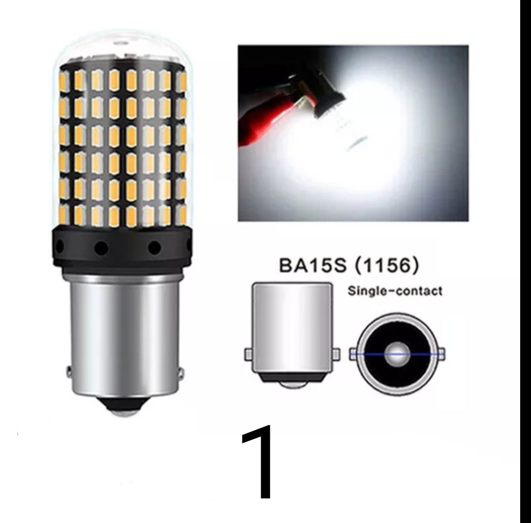 Led крушки BA15S P21W, BAY15D, 7440, 7443,  PY21W 1156 BAU15S (CANBUS)