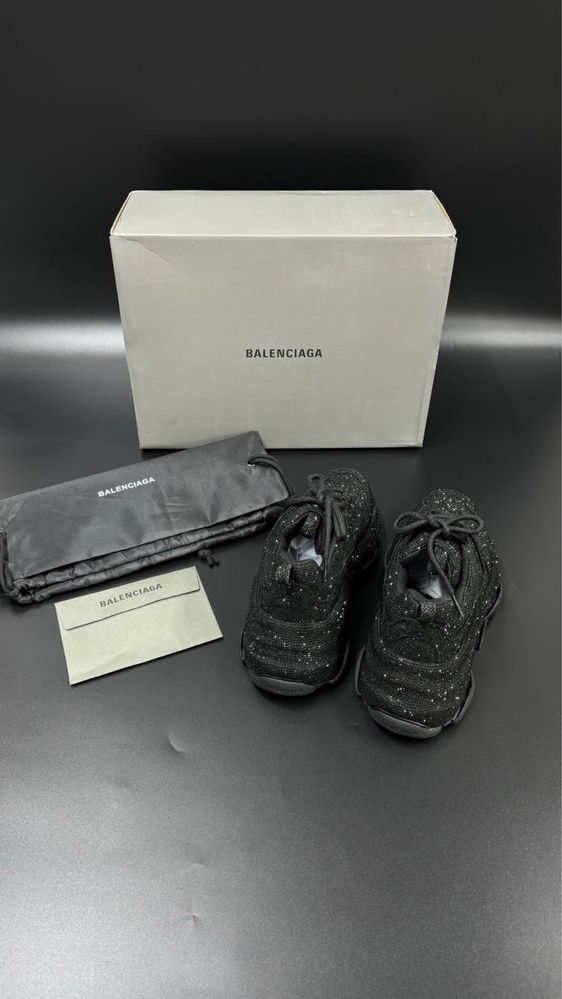 Adidasi Balenciaga Triple S premium cu strasuri 36-40 full box