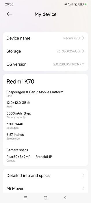 Redmi K70 (Poco F6 pro)