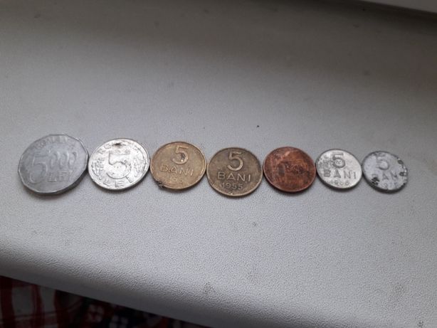 Serie monede vechi si foarte vechi 5 bani